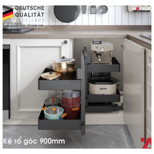 Bộ rổ góc Corner Agent 900mm Hafele 545.14.339