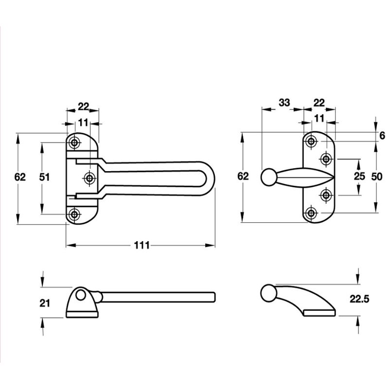 Chốt an toàn Hafele 489.15.001 5 Chốt an toàn Hafele 489.15.001 - Ảnh 4