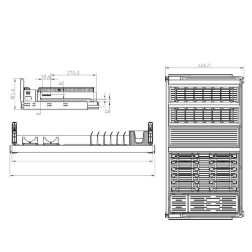 Rổ kéo dưới cho xoong nồi Dining Agent 800mm Hafele 545.14.310 9 Kích thước rổ kéo dưới cho xoong nồi Dining Agent 800mm Hafele 545.14.310