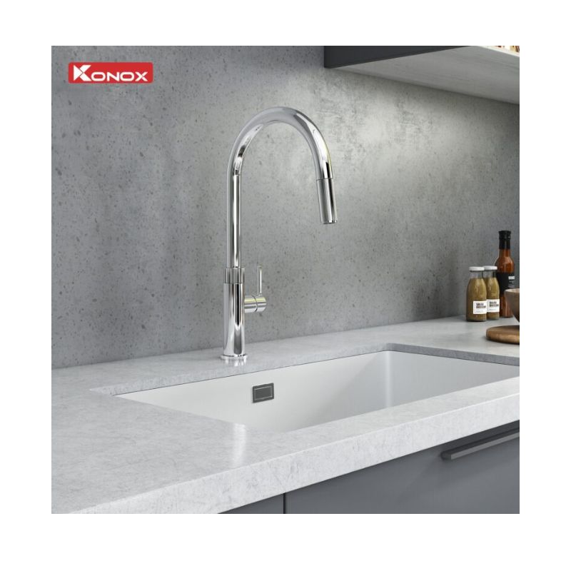 Vòi rửa bát dây rút Lasi Chrome 6 Vòi rửa bát dây rút Lasi Chrome - Ảnh 4