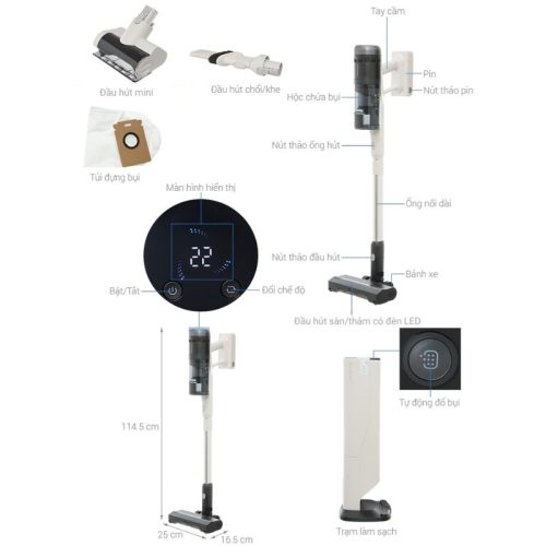 size may hut bui roborock h60 hub pro