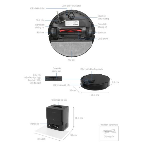 Robot hút bụi lau nhà Roborock Q10 PF Plus 11 size robot hut bui lau nha roborock q10 pf plus