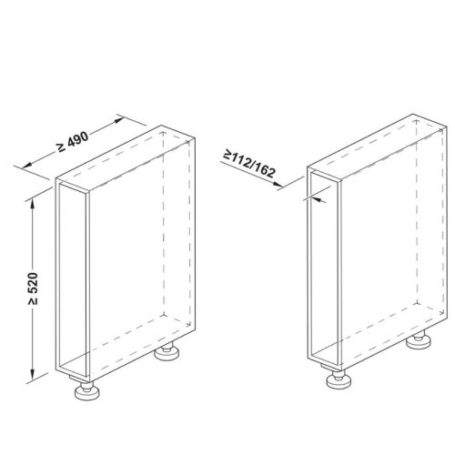 Kệ đựng gia vị Hafele 545.14.322 11 Size picture kệ đựng gia vị Hafele 545.14.322