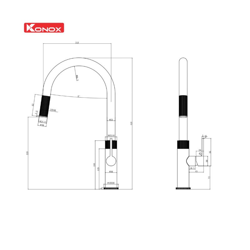 Vòi rửa bát dây rút Lasi Chrome 5 Vòi rửa bát dây rút Lasi Chrome - Ảnh 3