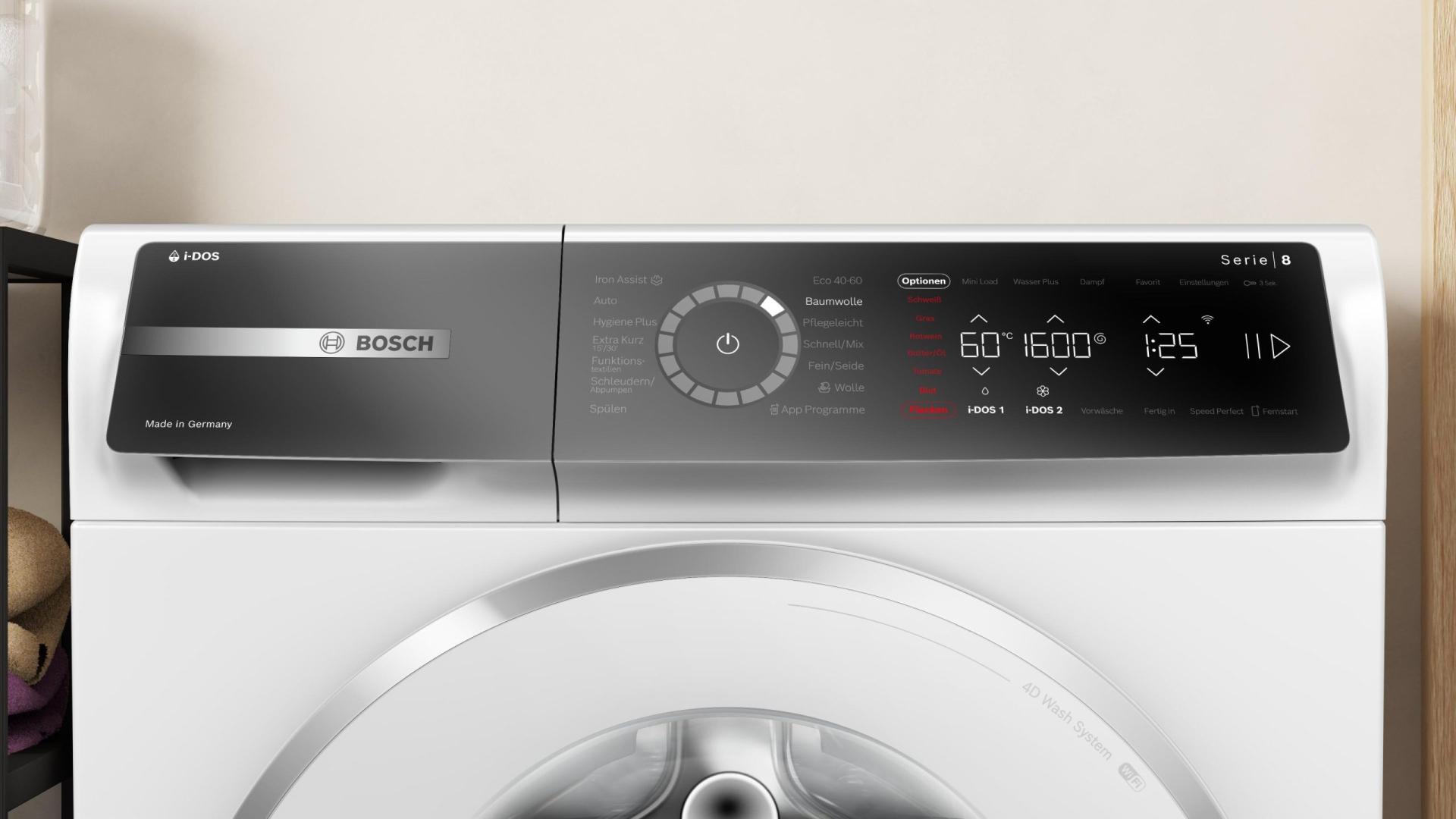 Máy Giặt Bosch Serie 8 WGB266A90 11kg 4 Máy Giặt Bosch Serie 8 WGB266A90 11kg - Ảnh 2